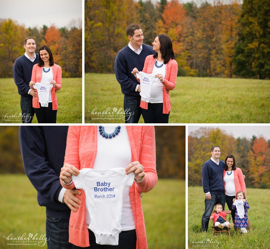 pregnancy announcement - heather kelly photography - newtown ct family photographer