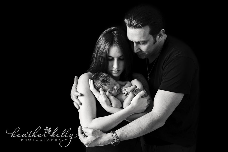 danbury ct newborn photographer parents and baby 