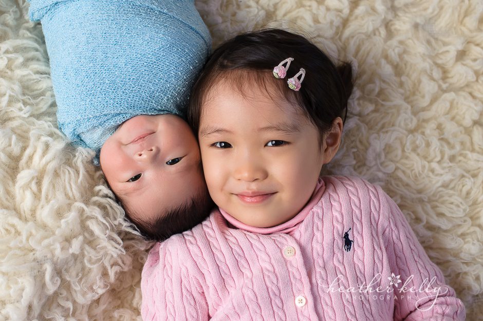 newborn and sibling trumbull ct newborn photographer