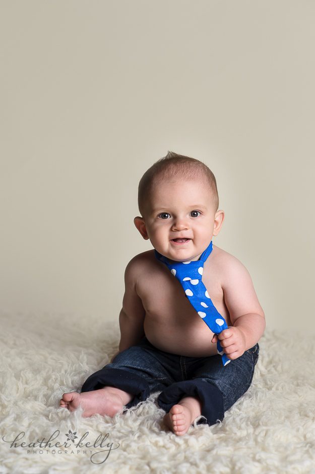 ct baby mini session in bethel ct of 8 month boy