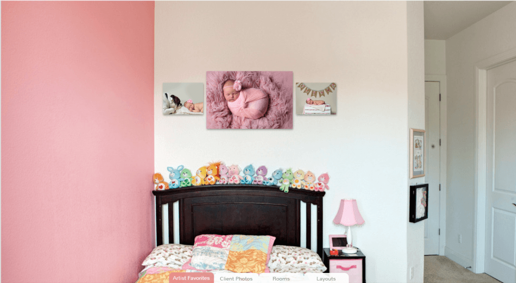CT newborn photographer canvas wall art 