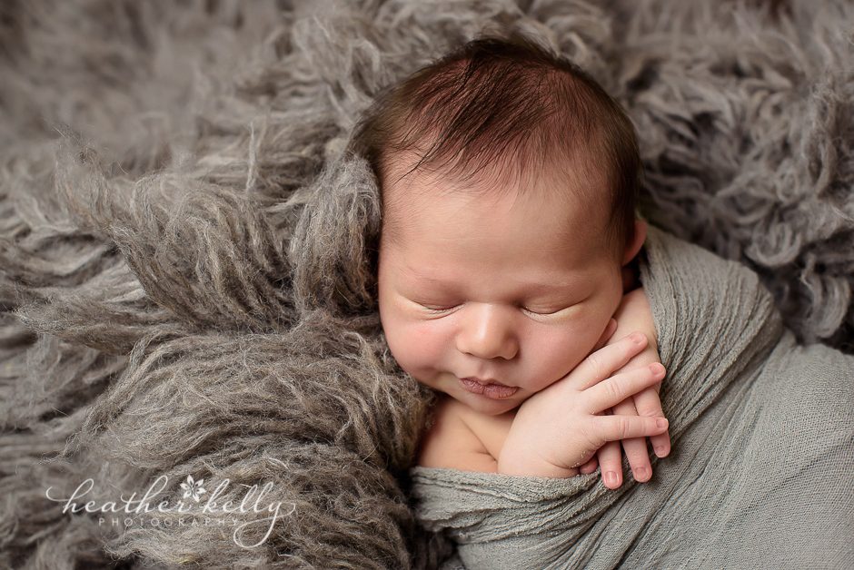newborn boy during his photography session in CT