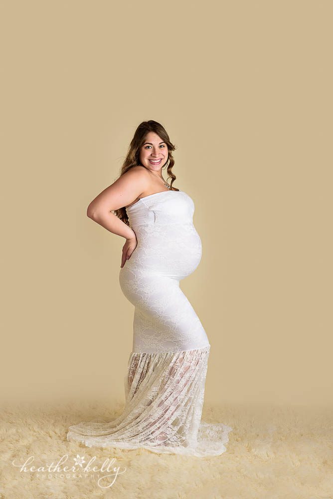 maternity gown photography