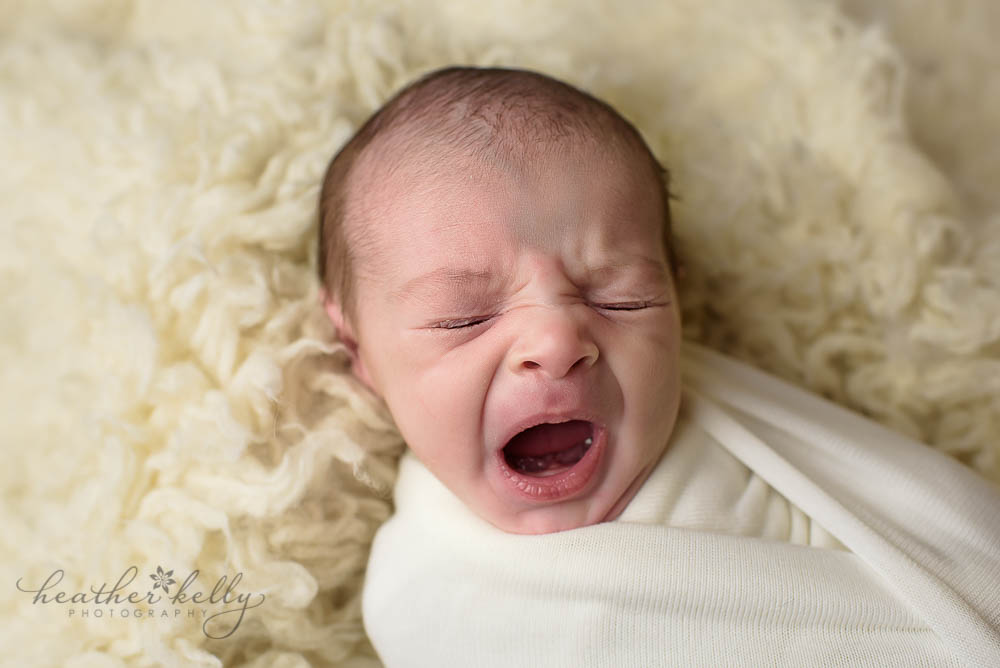 yawning newborn boy photo norwalk newborn photography ct