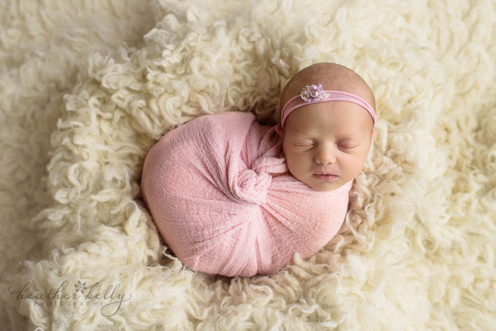 Baby girl newborn photography. Adorable Monroe newborn. 