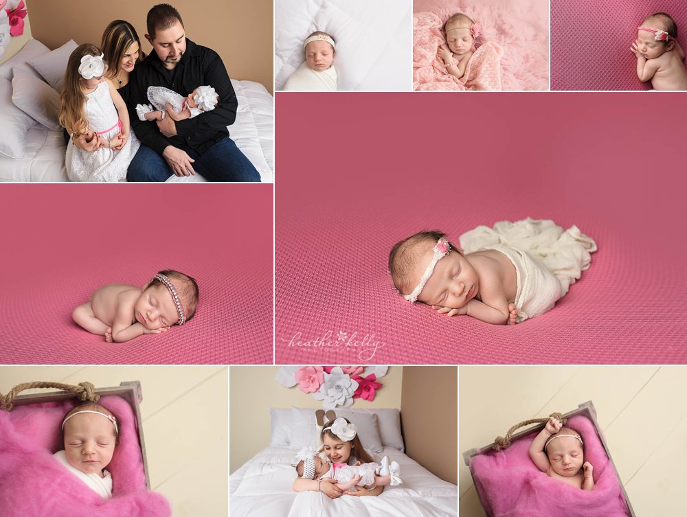 ct newborn photographer | newborn photography pink mauve, white | newtown newborn photos