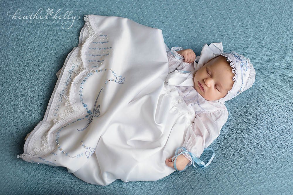 6 week baby girl. Baptism portraits. CT baptism photos. 
