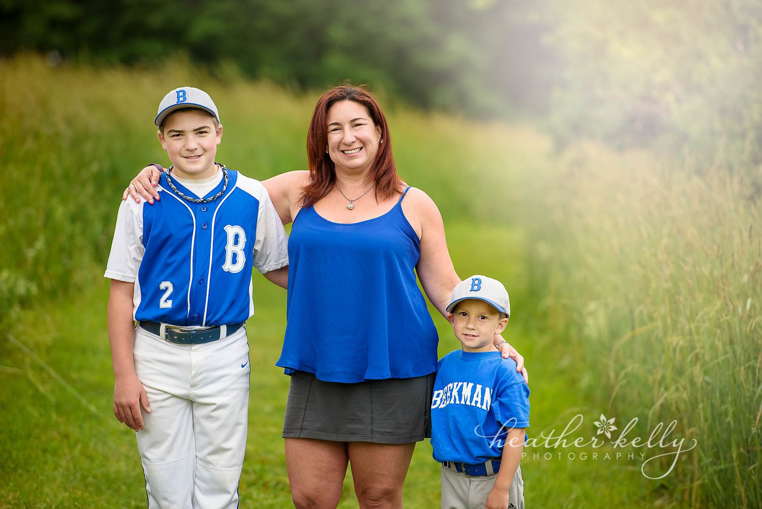 mom and her boys in a baseball inspired photo session. poughquag ny family photography