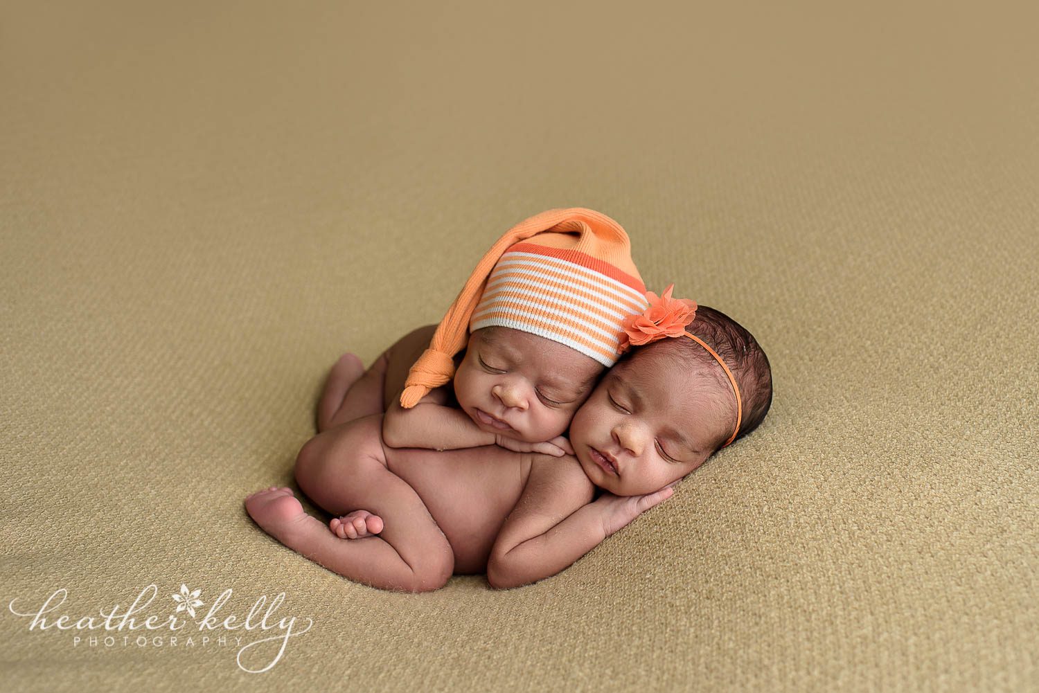 newborn twins on beanbag. east hartford ct newborn photography