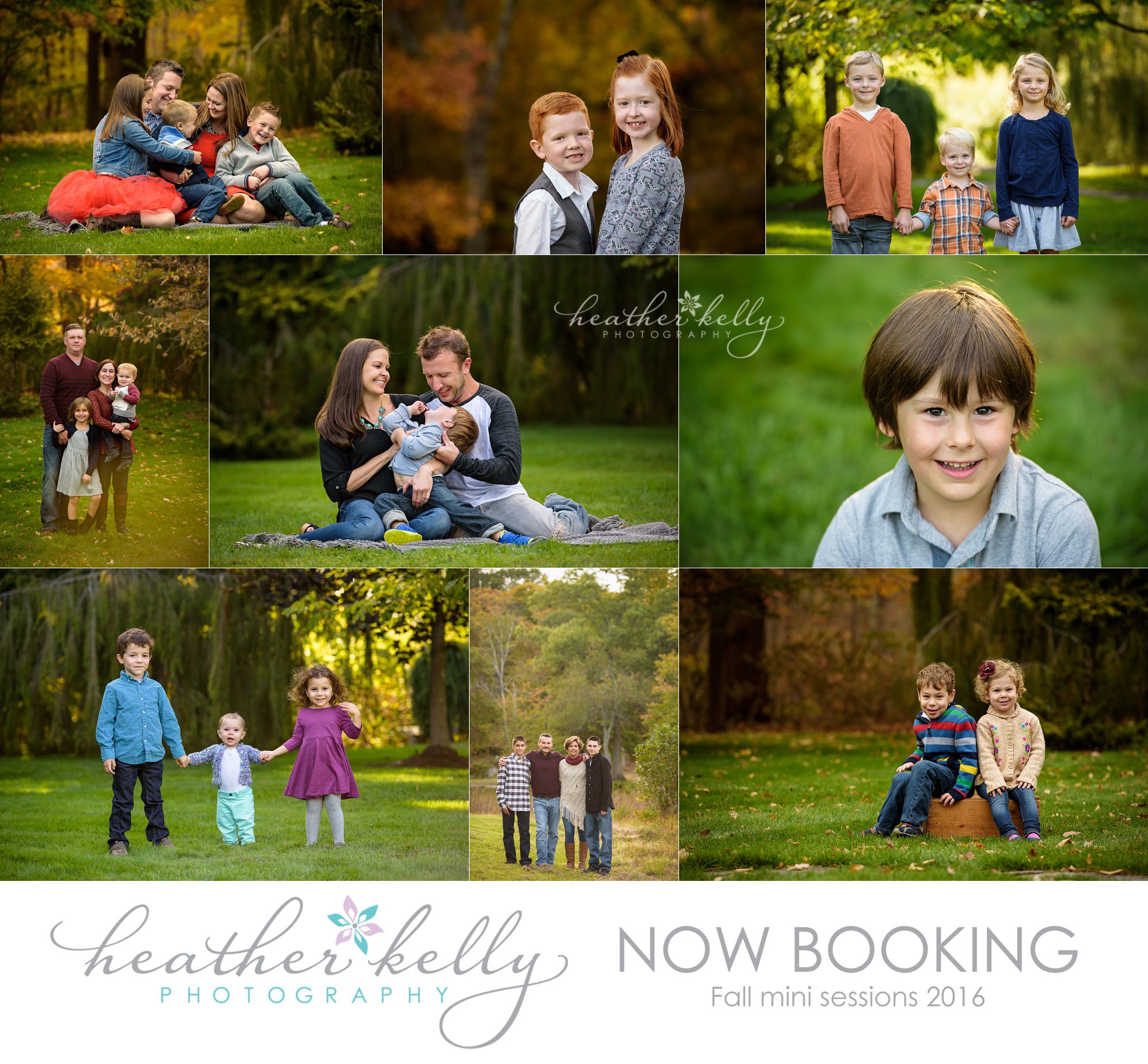 fall family mini sessions promo from ct photographer heather kelly photography
