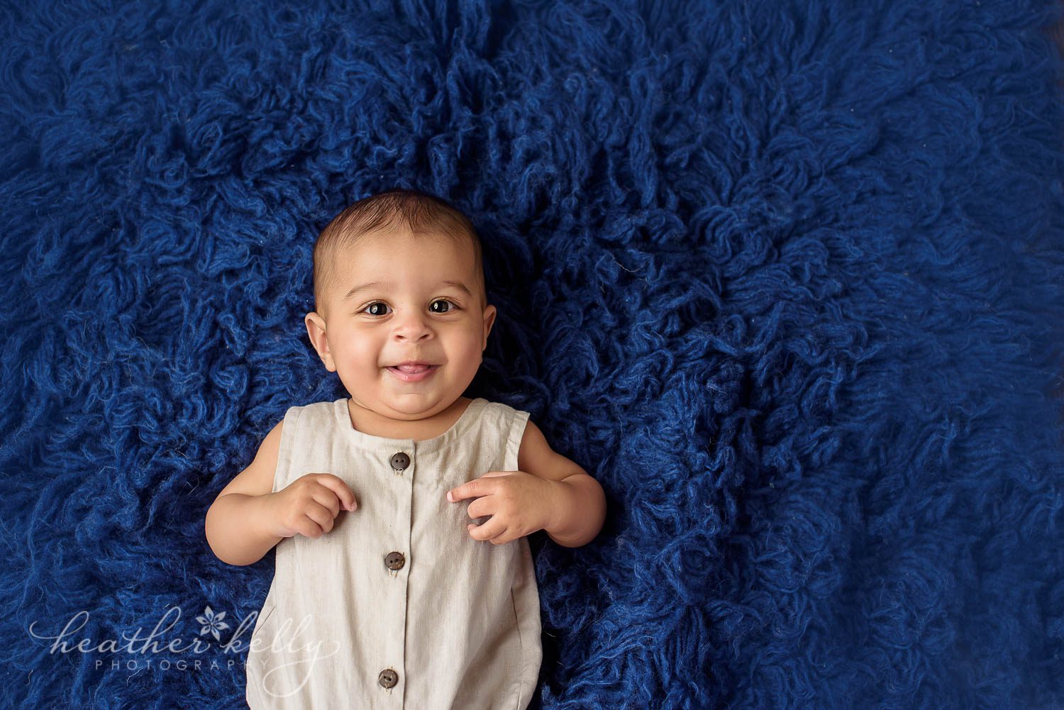 smiling 4 month baby boy brookfield baby photography