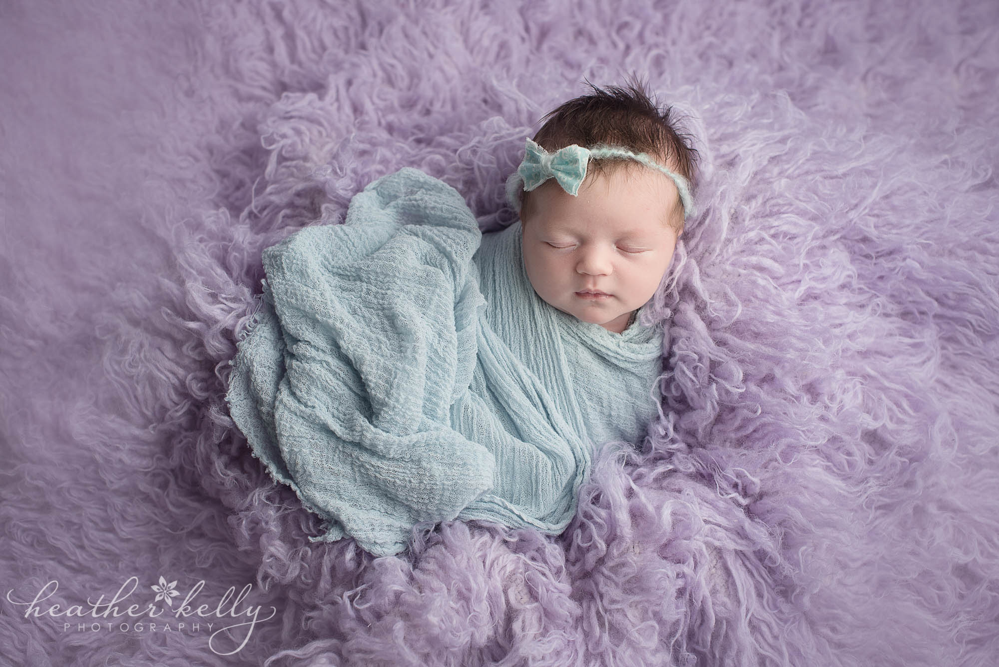 cute baby girl wrapped. plainville ct newborn photography