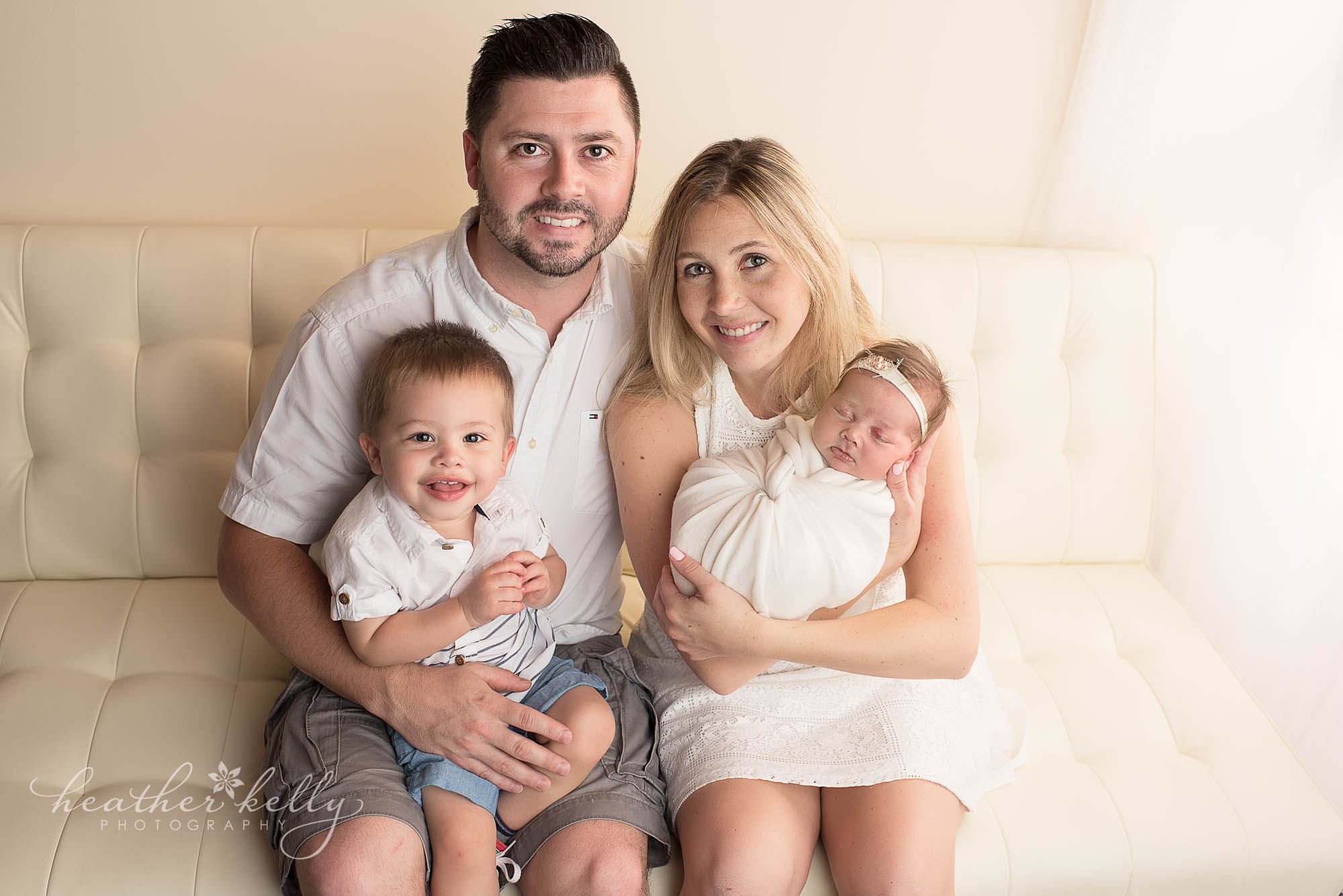 new family of four. trumbull newborn photography ct